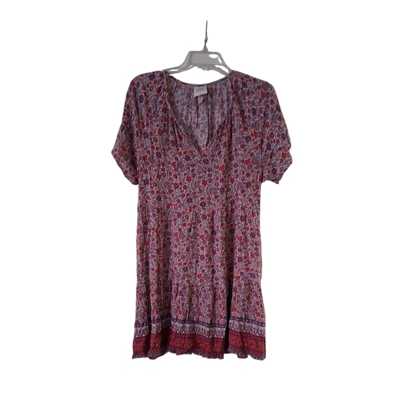Knox Rose Pink and Purple Mini Dress Size L - Picture 1 of 9